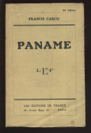 PARIS - PANAME PAR FRANCIS CARGO - EDITION DE FRANCE 1934 - Parijs