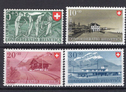 T3788 - SWITZERLAND Yv N°437/40 ** Pro Patria Fete Nationale - Nuevos