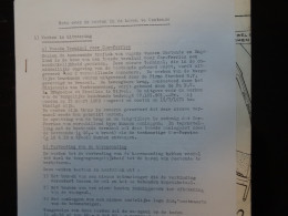 Voies Hydrauliques Waterwegen Nota Over De Werken In De Haven Te Oostende Descriptif 3 Pages Plans : 9 Pages - Travaux Publics