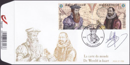 FDC (4224/4225) - SIGNÉ / GETEKEND / ZEICHEN / SIGN - "Mercator" / Gerardus Mercator / Gerard De Kremer - 2011-2014