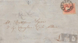 2133 - LOMBARDO VENETO -  Lettera Del 18 Marzo 1859 Da Cremona A Lugo Con Soldi 5 Rosso I Tipo - Lombardo-Venetien