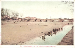 FR66 PERPIGNAN - Paulin Boutet 28 - La Tête Et Le Pont De Pierre - Lavandières - Animée - Belle - Perpignan