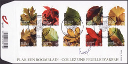 FDC (4268/4277)  SIGNÉ / GETEKEND / ZEICHEN - "Collez Une Feuille D'arbre!"/"Plak Een Boomblad!"/"Füge Ein Baumblatt Ein - 2011-2014