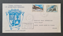 TAAF Timbres Numéros 57 Et 58 Oblitérés De St PAUL Le 1/1/1976. - Lettres & Documents