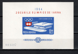 Romania 1963 Olympic Games Innsbruck S/s MNH - Inverno1964: Innsbruck