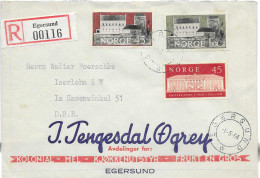 Postzegels > Europa > Noorwegen > 1961-1970 >aangetekende Bref Met No.  472-474 (17891) - Lettres & Documents