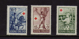 Finlande  -1955 -  Croix-Rouge - Oeuvres D'Albert Edelfeld - - Neufs** - MNH - Unused Stamps