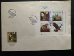 Portugal Block 30 FDC 17€ EXPO LONDON 1980 Fuchs Eule Wolf Adler - Storia Postale