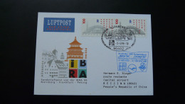 Vol Special Flight Nurnberg To Beijing China Expo Ibra 1999 Boing 747 Lufthansa - Lettres & Documents