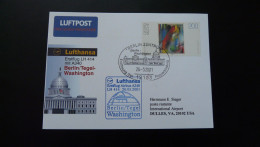 Premier Vol First Flight Berlin Washington Airbus A340 Lufthansa 2001 - Premiers Vols