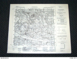 Grande Carta Topografica Corteolona E Dintorni Dettagliatissima I.G.M. - Cartes Géographiques