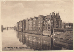 Bremen, Weserburg Mit Schillind-Häusern, Werbekarte Kaffee-Großrösterei Ngl #F8311 - Autres & Non Classés