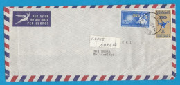 LETTRE AVEC TIMBRES " ASSOCIATION DES INFIRMIERES ". - Brieven En Documenten