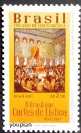 Brazil 2021, 200 Years Of Independence, MNH Single Stamp - Ungebraucht
