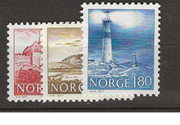 1977 MNH Norway, Mi 739-41 Postfris** - Neufs