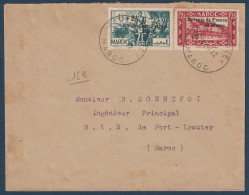 CACHET 1942 De PORT LYAUTEY Sur LETTRE AFFRANCHIE TIMBRE Avec SURCHARGE ENFANTS DE FRANCE AU MAROC - Brieven En Documenten