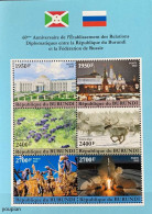 Burundi 2022, 60 Years Diplomatic Relartions With Russia, MNH S/S - Unused Stamps