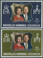 New Hebrides French 1972 SGF187-F188 Royal Silver Wedding Set MNH - Altri & Non Classificati