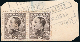 Lugo - Edi O 491 Pareja - Fragmento Mat "Certificado - Becerrea" - Used Stamps