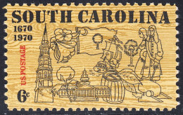 !a! USA Sc# 1407 MNH SINGLE (a2) - South Carolina - Unused Stamps