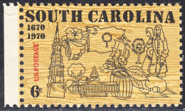 !a! USA Sc# 1407 MNH SINGLE W/ Left Margin - South Carolina - Unused Stamps