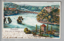 CH SH Rheinfall 1917-08-21 Lithokarte C.Steinmann/H.Schlumpf #2171 - Neuhausen Am Rheinfall