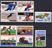 USA 1979/1980 Olympic Games Moscow / Lake Placid 10 Stamps MNH - Summer 1980: Moscow