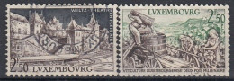 LUXEMBOURG 593-594,used,falc Hinged - Gebruikt