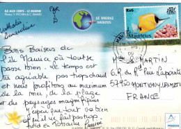 ÎLE MAURICE - MAURITIUS N°952 PAR AVION - Mahébourg Novembre 2000 - Poisson Pavillon - CP Maurice - Mauricio (1968-...)