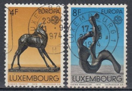 LUXEMBOURG 882-883,used,falc Hinged - Gebruikt