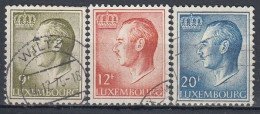 LUXEMBOURG 919-921,used,falc Hinged - Usados