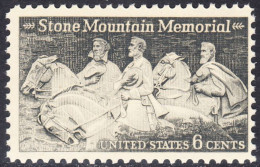 !a! USA Sc# 1408 MNH SINGLE (a3) - Stone Mountain - Neufs