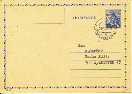 Czechslovakia Postal Stationery Postcard 21-7-1945 - Cartes Postales