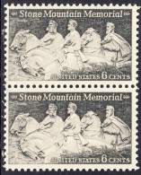 !a! USA Sc# 1408 MNH Vert.PAIR - Stone Mountain - Unused Stamps