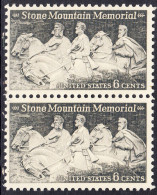 !a! USA Sc# 1408 MNH Vert.PAIR - Stone Mountain - Neufs