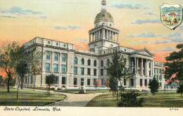 Lincoln, Nebraska, USA - State Capitol - Pub. The American News Company New York - Écrite - Lincoln