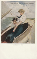 Liberty -   Le Onde Del Mare E Dell'amore  ,  Skipper & Mate  -  Illustr.  Underwood Clarence F.  -  Ediz.  M.M. VIENNE - Underwood, Clarence F.