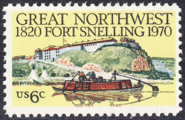 !a! USA Sc# 1409 MNH SINGLE (a2) - Fort Snelling - Ungebraucht
