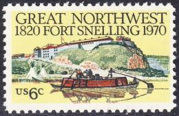 !a! USA Sc# 1409 MNH SINGLE (a2) - Fort Snelling - Ongebruikt