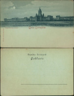 Ansichtskarte Lichterfelde-Berlin Haupt-Kadetten-Anstalt Mondscheinlitho 1899 - Lichterfelde
