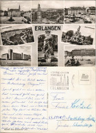 Erlangen Mehrbild-AK Mit Hugenottenplatz, Schloß, Marktplatz Uvm. 1960 - Erlangen