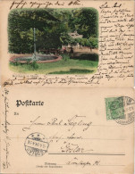 Ansichtskarte Northeim Brunnen, Restaurant 1904  Gel. Ankunftsstempel Goslar - Northeim