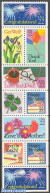 United States Of America 1987 Greeting Stamps Booklet Pane, Mint NH, Nature - Various - Flowers & Plants - Greetings &.. - Ongebruikt