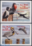 Barbuda 1998 Sea Birds 2 S/s, Mint NH, Nature - Birds - Barbuda (...-1981)