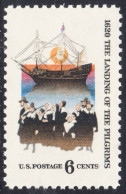 !a! USA Sc# 1420 MNH SINGLE (a3) - Landing Of The Pilgrims - Ungebraucht