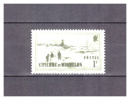 SAINT PIERRE  ET  MIQUELON   . N °  201  .   1 F  OLIVE    . NEUF    * . SUPERBE . - Unused Stamps