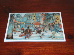 76611-   ILLUSTRATOR ANTON PIECK - CA. 9,5 X 13,5 CM. DOUBLE CARD - Pieck, Anton