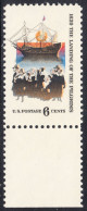 !a! USA Sc# 1420 MNH SINGLE W/ Bottom Margin - Landing Of The Pilgrims - Unused Stamps