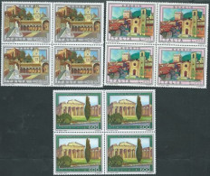 Italia 1978; Turistica : Gubbio, Udine, Paestum. Serie Completa In Quartine. - 1971-80: Mint/hinged