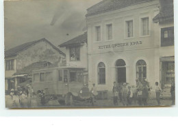 Carte-Photo - PEC - Hotel Srpski Kralj - Autobus - Kosovo